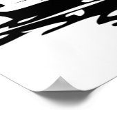 Comic Fischfang Fischer Funny Cartoon Poster (Ecke)