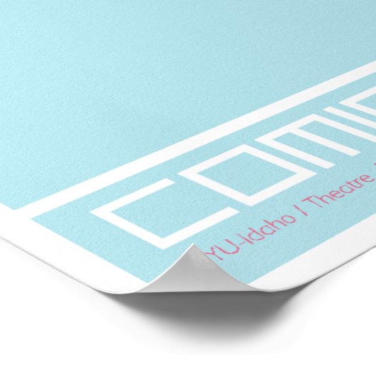 Comic Frenzy Lion Poster (Ecke)