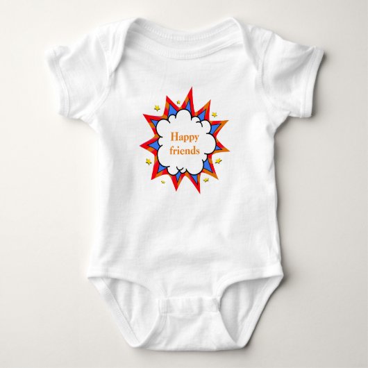 comic funny cartoon baby strampler (Vorderseite)