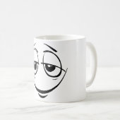Comic Funny Hombre Man Mister Lip Eyes Gesicht Kaffeetasse (VorderseiteRechts)