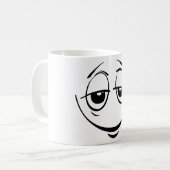 Comic Funny Hombre Man Mister Lip Eyes Gesicht Kaffeetasse (Vorderseite Links)