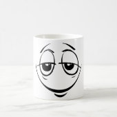Comic Funny Hombre Man Mister Lip Eyes Gesicht Kaffeetasse (Mittel)