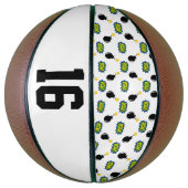 Comic Funny Smart Sports Superheld Bombenzeitalter Basketball (Vertikal)