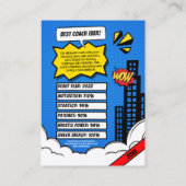 Comic für kundenspezifische Coach-Handelskarte, de Telefonnummerkarte (Rückseite)