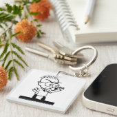 Comic für Vintage Cartoon-Chemie Schlüsselanhänger (Vorderseite rechts)