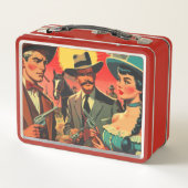 Comic für Vintage Western Metall Brotdose (Rückseite)