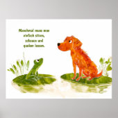 Comic für Wasserfarben Poster (Vorne)