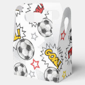 Comic Fußball-Tor-Muster – Retro-Sport Geschenkschachtel (Geöffnet)