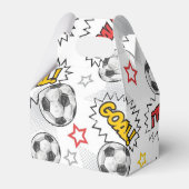 Comic Fußball-Tor-Muster – Retro-Sport Geschenkschachtel (Vorderseite)