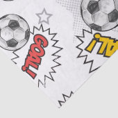 Comic Fußball-Tor-Muster – Retro-Sport Seidenpapier (Detail)
