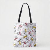 Comic Fußball-Tor-Muster – Retro-Sport Tasche (Vorderseite)