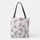 Comic Fußball-Tor-Muster – Retro-Sport Tasche (Rückseite)