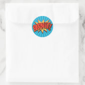 Comic Geeks 4 Bernie Runder Aufkleber (Tasche)