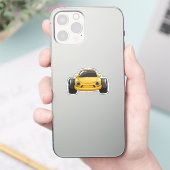 Comic-Gelb-Toon-Auto Aufkleber (Telefon)