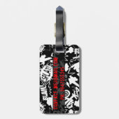 Comic Gepäckanhänger (Rückseite vertikal)