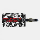 Comic Gepäckanhänger (Rückseite horizontal)