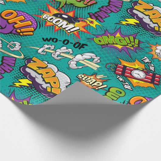 Comic Geschenkpapier (Ecke)