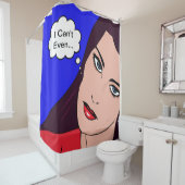 Comic Girl #14 Duschvorhang (Beispiel)