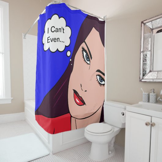 Comic Girl #14 Duschvorhang (Beispiel)
