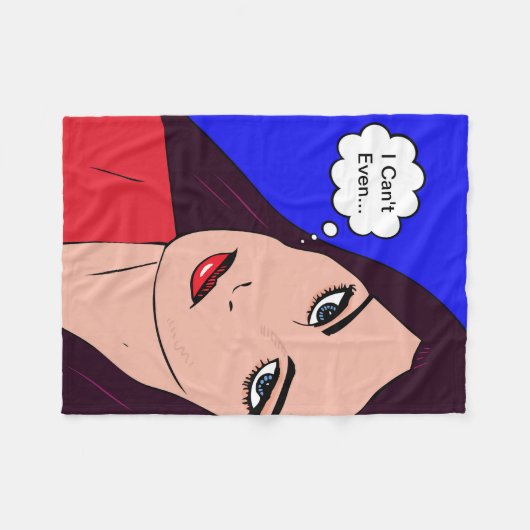 Comic Girl #14 Fleecedecke (Vorderseite (Horizontal))