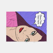 Comic Girl #1 Fleecedecke (Vorderseite (Horizontal))