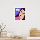 Comic Girl #1 Poster (Küche)