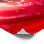 Comic Girl Tanzen mit Kirschblüten im März Poster (Ecke)