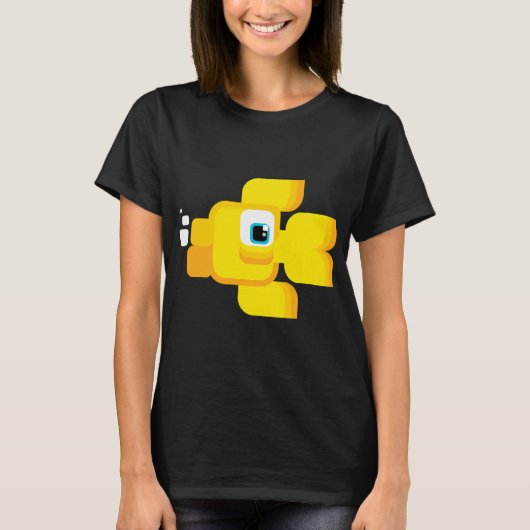 Comic-Goldfisch - Gelb T-Shirt (Vorderseite)