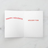 Comic Goldfish abstrakt Feiertagskarte (Innenseite)