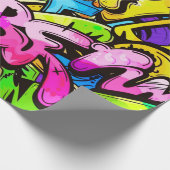 Comic Graffiti Pattern Geschenkpapier (Ecke)