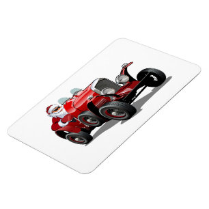 Comic-Gruß-Weihnachtskarte Magnet