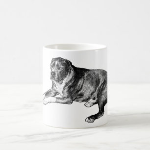 Comic Halftone Pup – Cozy Mug Kaffeetasse