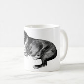 Comic Halftone Pup - Gemütliche Tasse (VorderseiteRechts)