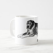 Comic Halftone Pup - Gemütliche Tasse (Vorderseite Links)