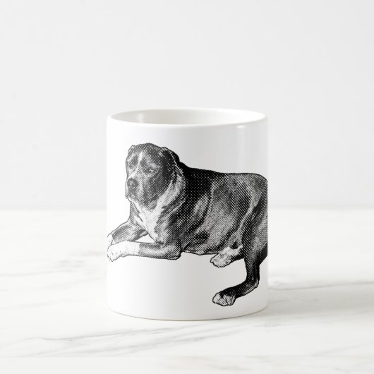 Comic Halftone Pup - Gemütliche Tasse (Mittel)