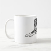 Comic Halftone Pup - Gemütliche Tasse (Links)