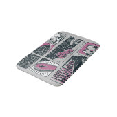 Comic Halloween: Spaß-Illustration Badematte (Schrägansicht)