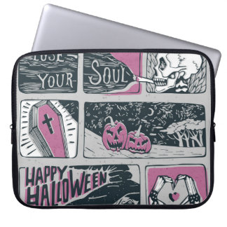 Comic Halloween: Spaß-Illustration Laptopschutzhülle