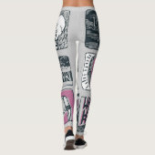 Comic Halloween: Spaß-Illustration Leggings (Rückseite)