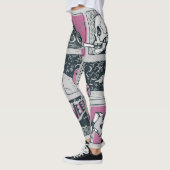 Comic Halloween: Spaß-Illustration Leggings (Links)