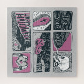 Comic Halloween: Spaß-Illustration Puzzle (Horizontal)