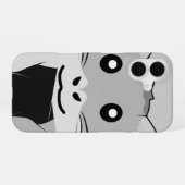 Comic-Hamster mit Schal iPhone 16 Hülle (Rückseite (Horizontal))