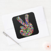 Comic Hand Peace Sign Sticker (Umschlag)