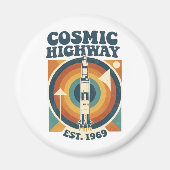 Comic Highway – Fun Pop Art for Comic Fans Magnet (Vorne)