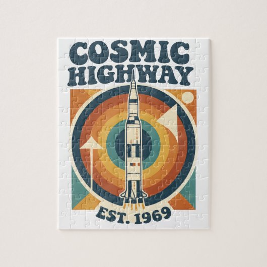 Comic Highway – Fun Pop Art für Comic-Fans Puzzle (Vertikal)