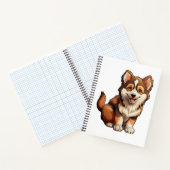 Comic-Hund-Illustration Notizblock (Innenseite)