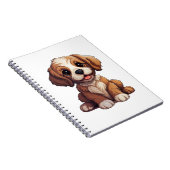 Comic-Hund-Illustration Notizblock (Rechte Seite)