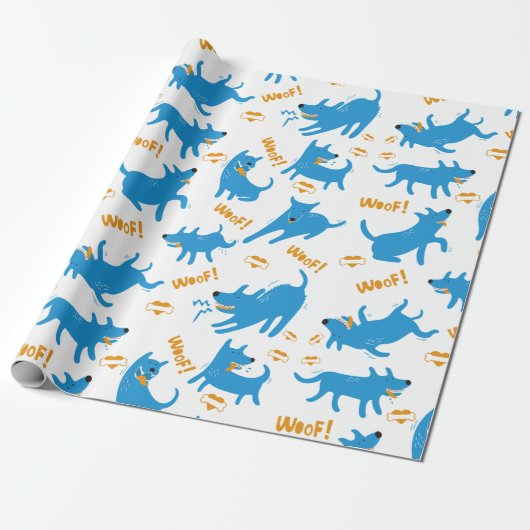 Comic Hunde Geschenkpapier (Ungerollt)