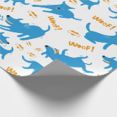 Comic Hunde Geschenkpapier (Ecke)
