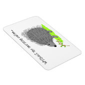 Comic-Igel mit süßer Aufschrift Magnet (Rechte Seite)